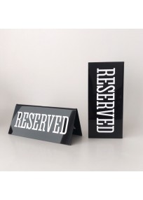 Табличка Reserved оргстекло  